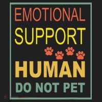 Emotional Support Human  Pet Dog Owners Not Hat thumb 2