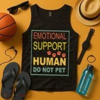 Emotional Support Human  Pet Dog Owners Not Tank Top thumb 4