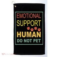 Emotional Support Human  Pet Dog Owners Not Golf Towel thumb 0