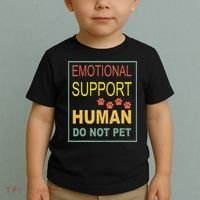 Emotional Support Human  Pet Dog Owners Not Toddler T-Shirt thumb 2