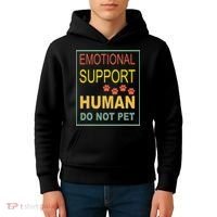 Emotional Support Human  Pet Dog Owners Not Kids Hoodie thumb 4