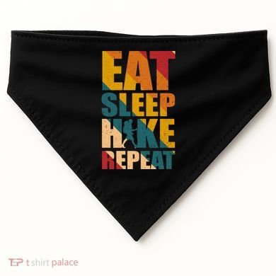 Eat Sleep Hike Repeat USA-Made Doggie Bandana