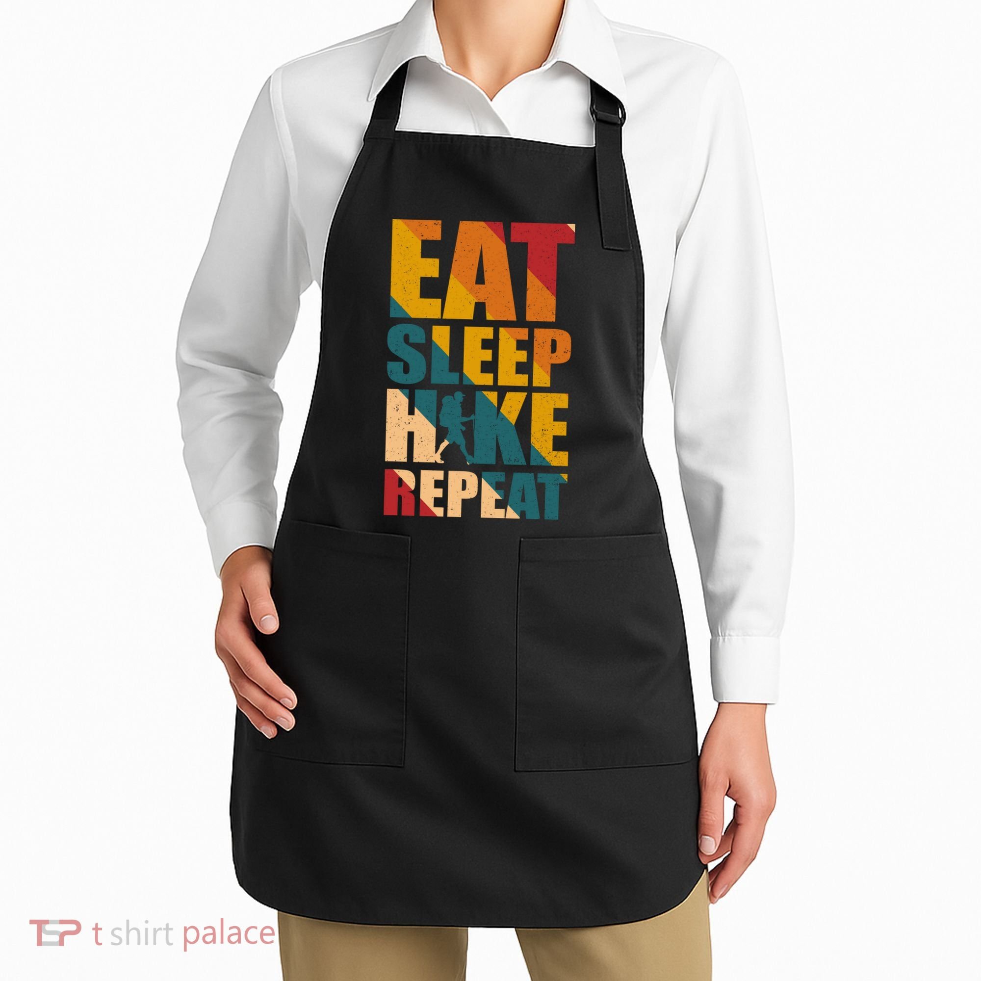 Eat Sleep Hike Repeat Apron