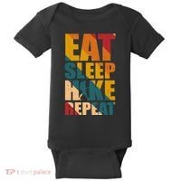 Eat Sleep Hike Repeat Baby Bodysuit thumb 0