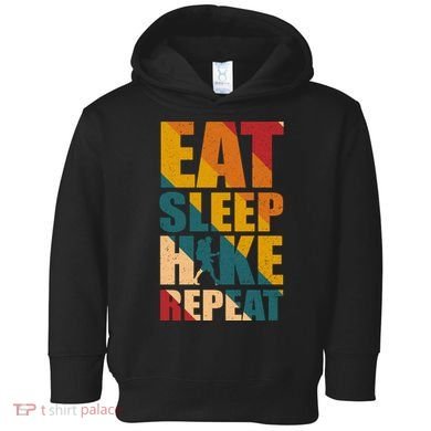Eat Sleep Hike Repeat Toddler Hoodie