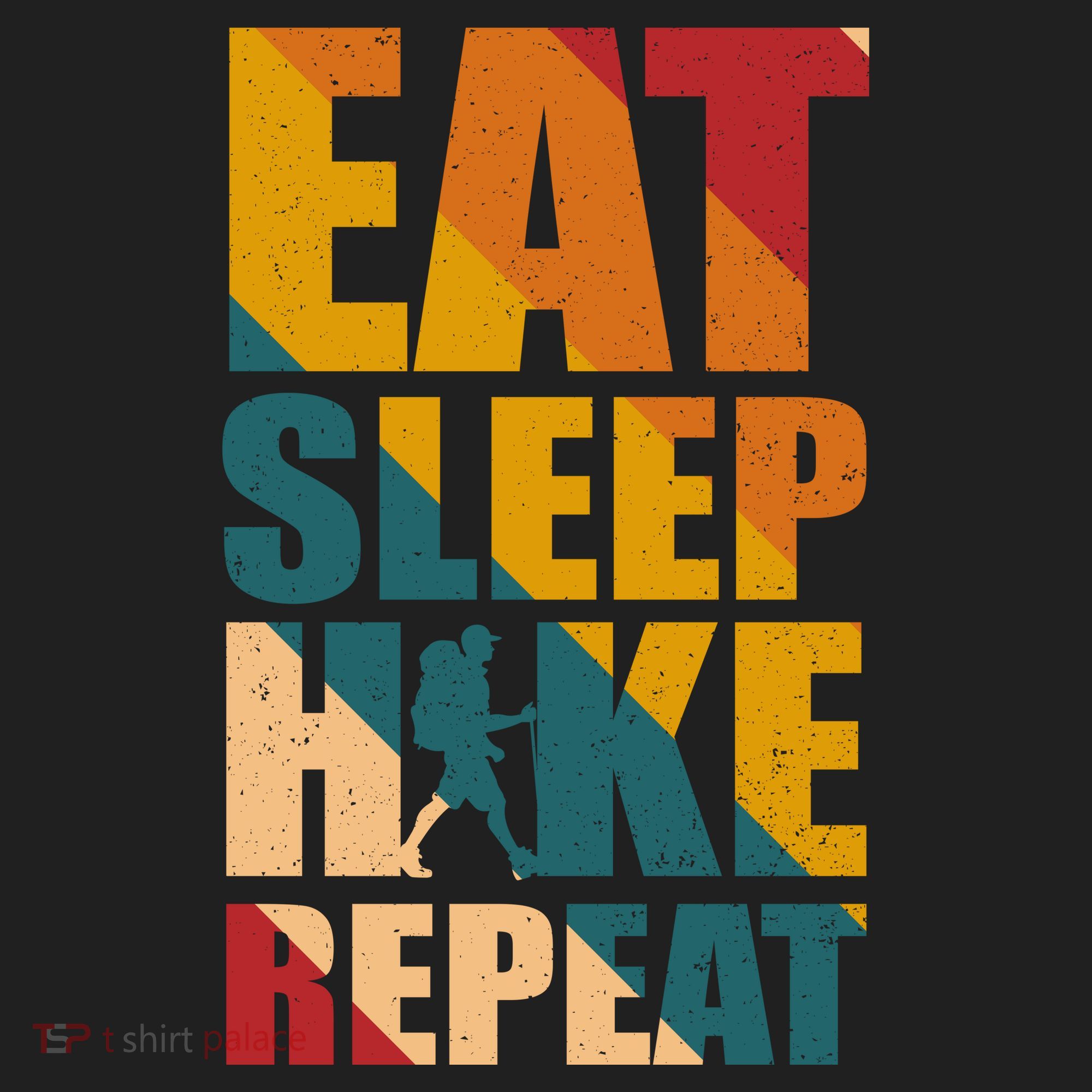 Eat Sleep Hike Repeat Golf Towel