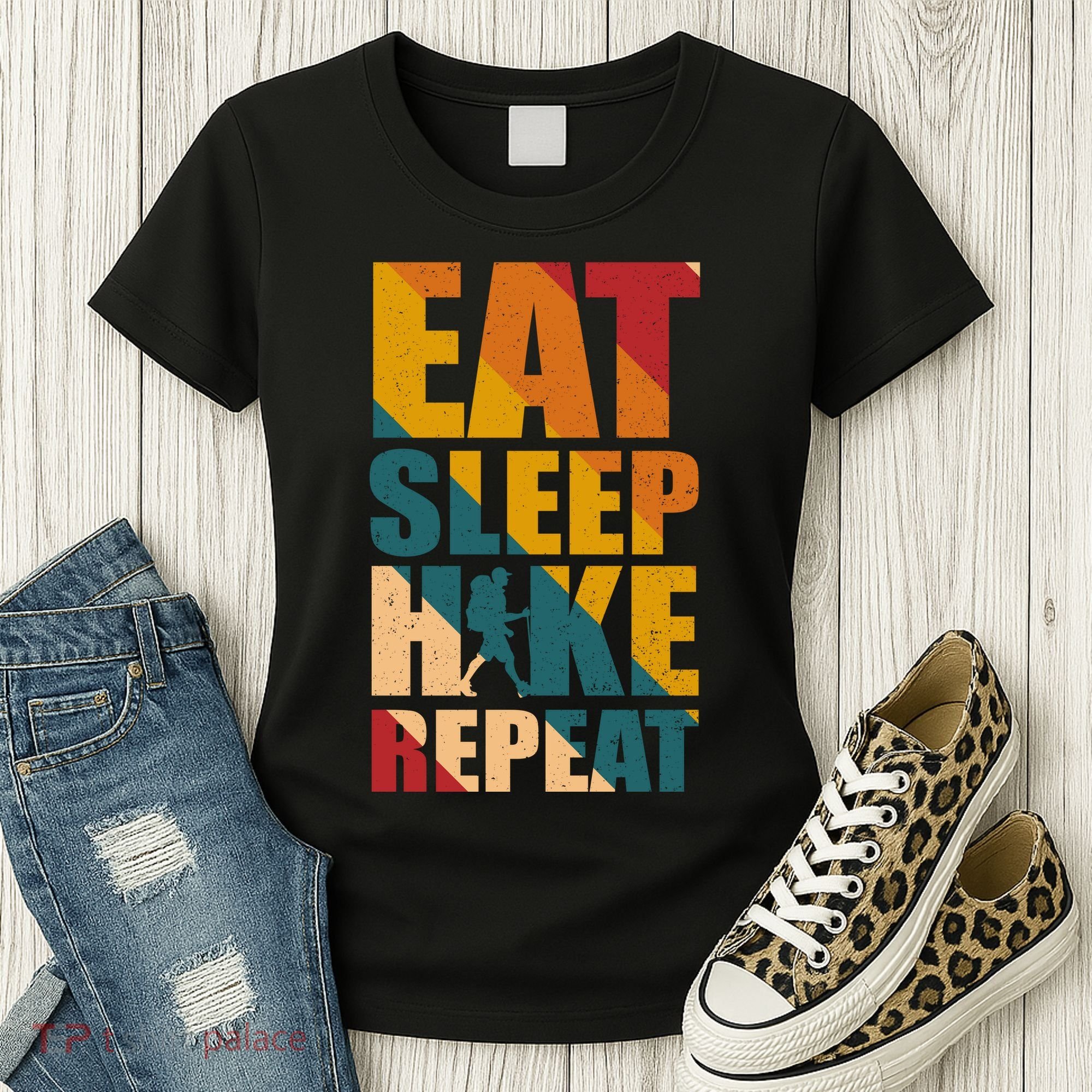 Eat Sleep Hike Repeat Women's T-Shirt