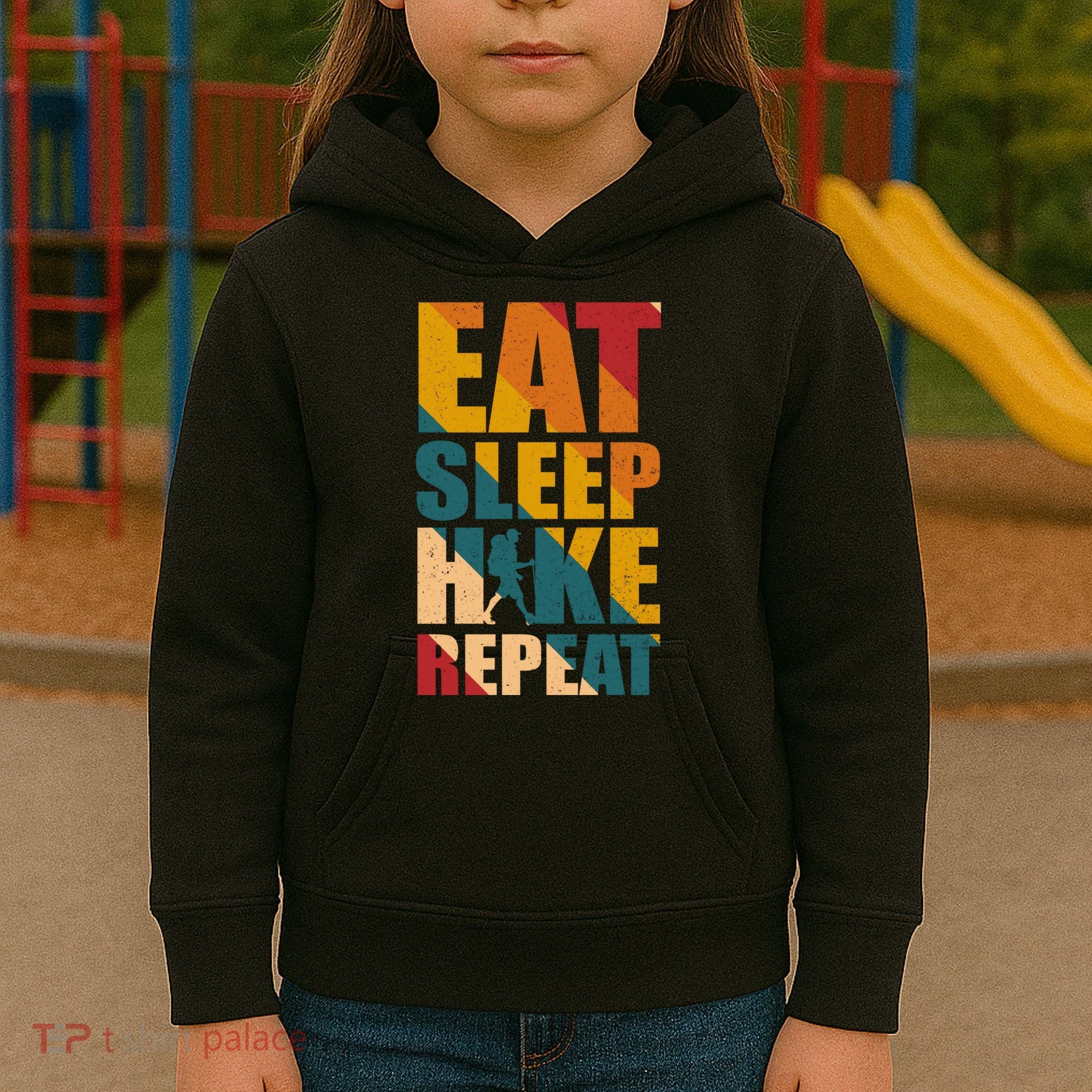 Eat Sleep Hike Repeat Kids Hoodie