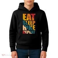 Eat Sleep Hike Repeat Kids Hoodie thumb 4