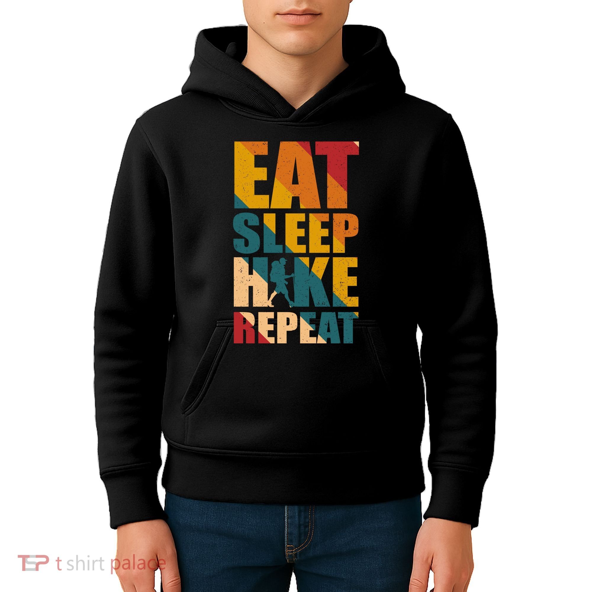 Eat Sleep Hike Repeat Kids Hoodie