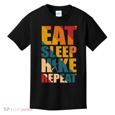 Eat Sleep Hike Repeat Kids T-Shirt