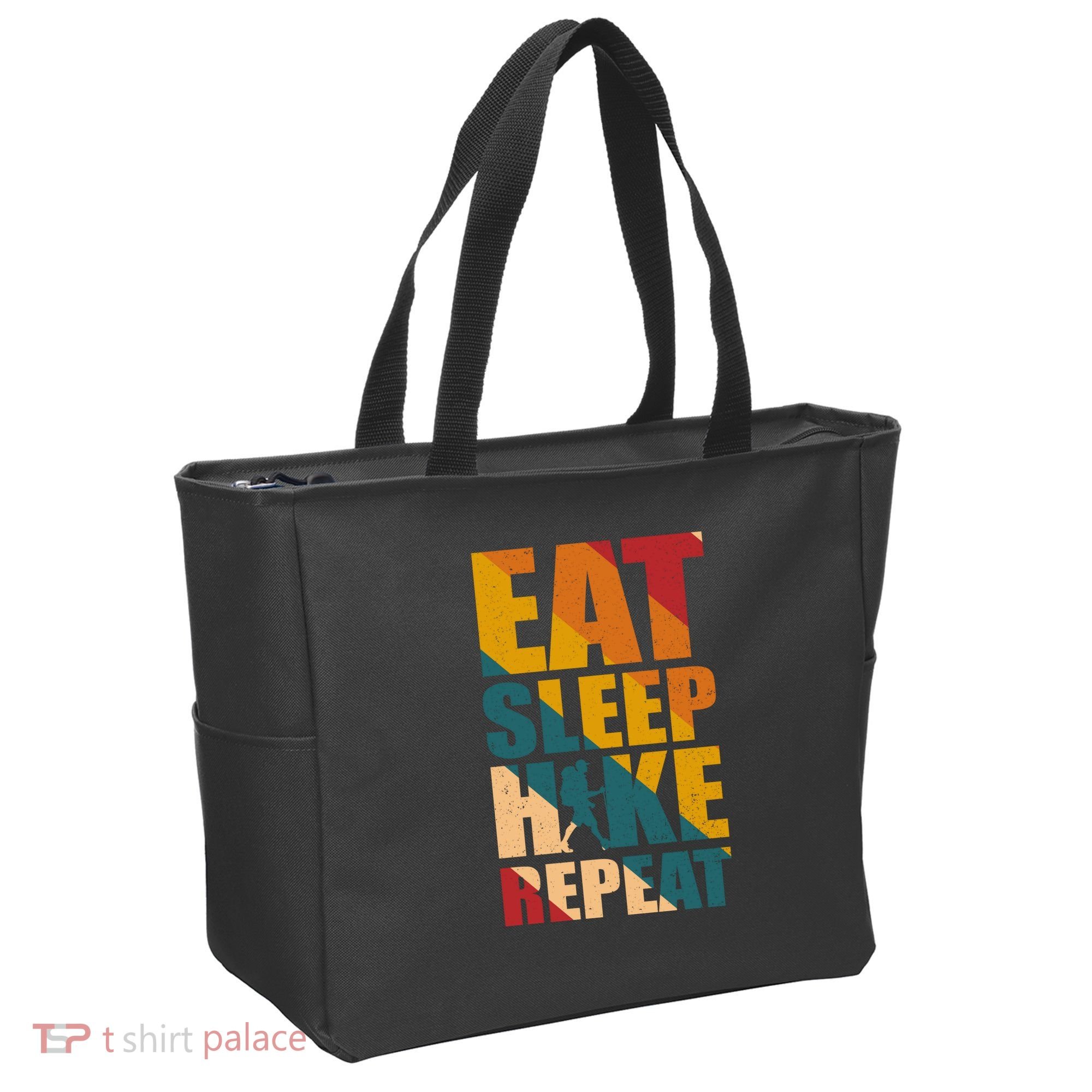 Eat Sleep Hike Repeat Tote Bag