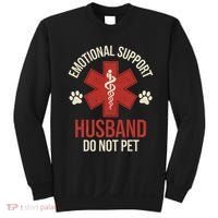 Emotional Support Husband Do Not Pet Funny Sweatshirt thumb 0