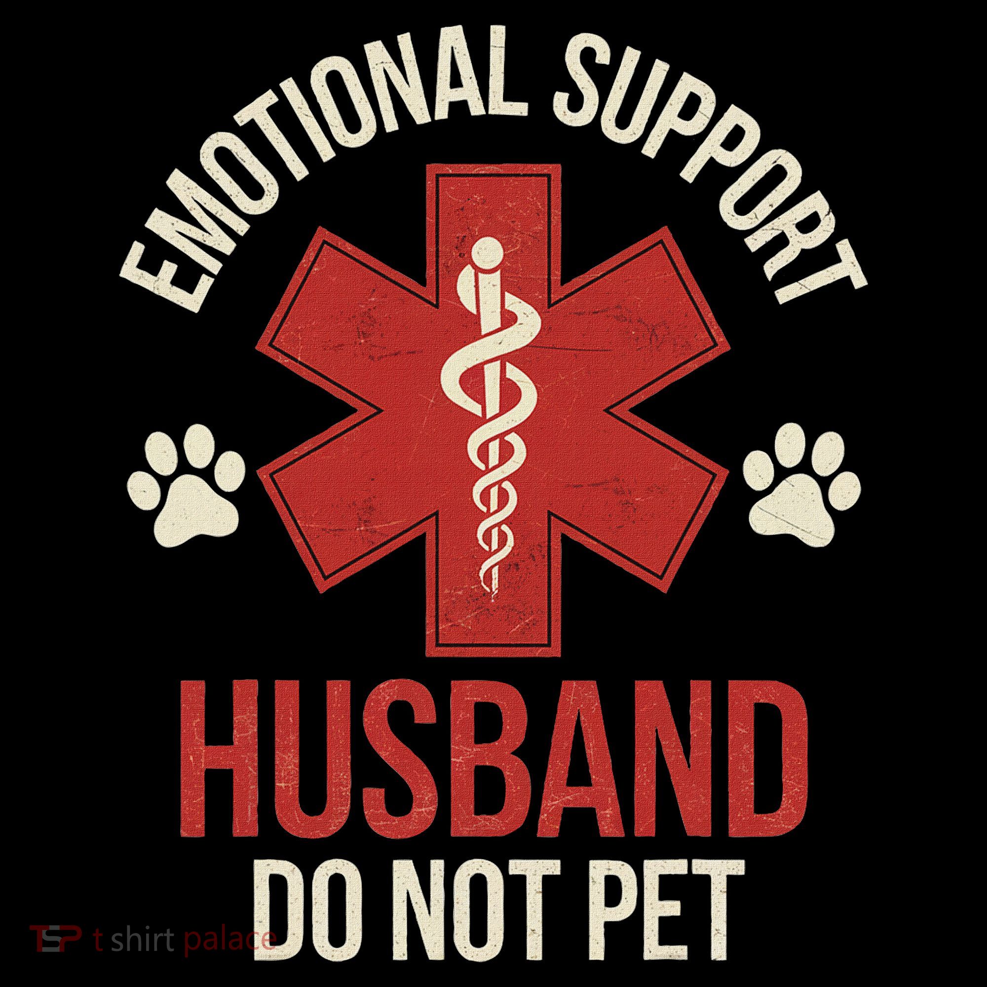 Emotional Support Husband Do Not Pet Funny Coaster