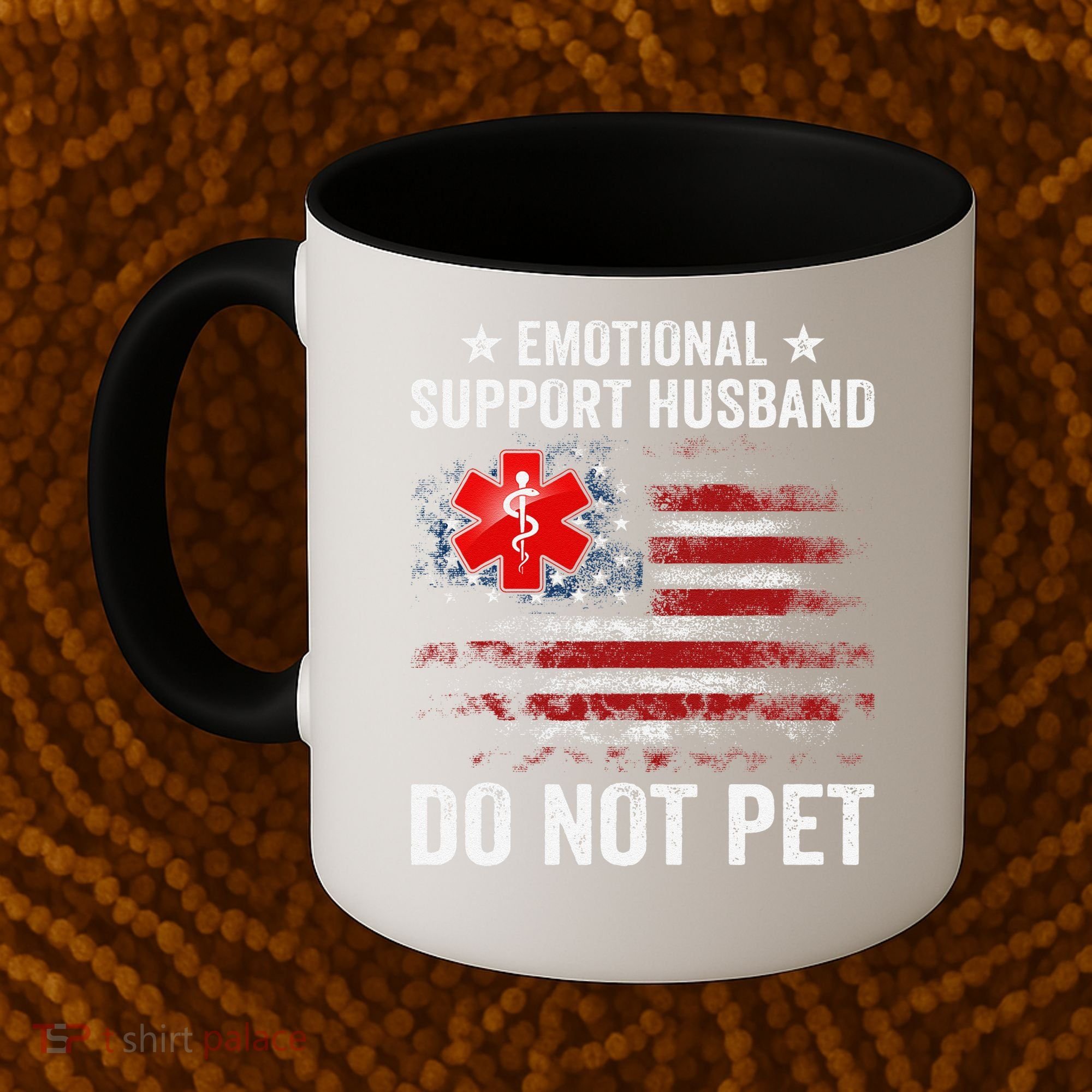 Emotional Support Husband Do Not Pet Marriage Humor Funny Coffee Mug