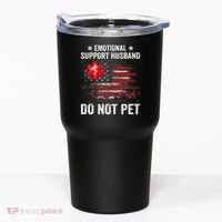 Emotional Support Husband Do Not Pet Marriage Humor Funny Tumbler thumb 0