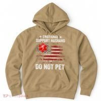 Emotional Support Husband Do Not Pet Marriage Humor Funny Hoodie thumb 0
