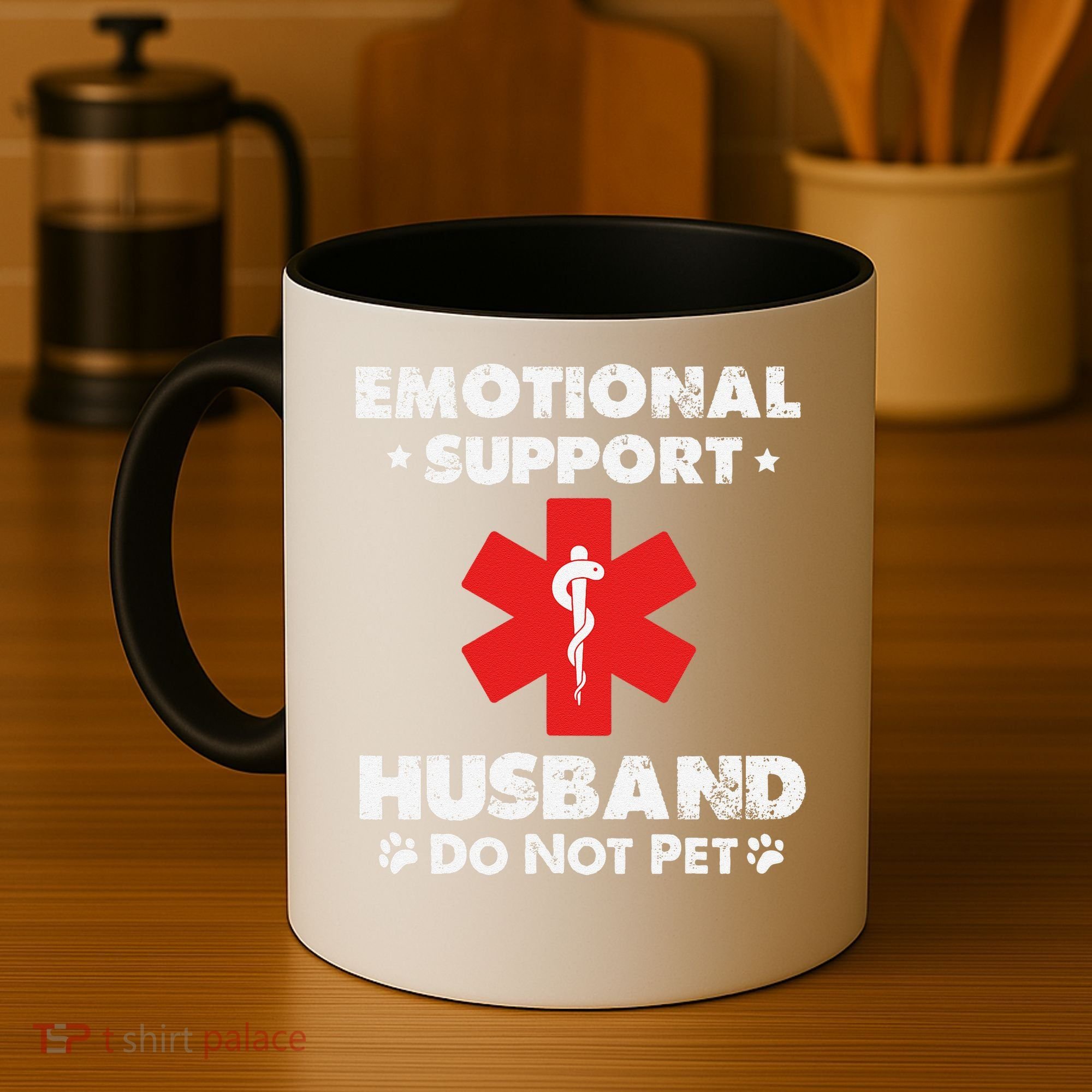 Emotional Support Husband Do Not Pet Coffee Mug