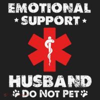 Emotional Support Husband Do Not Pet Beanie thumb 2