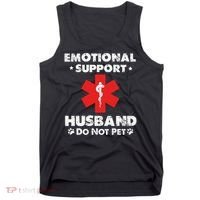 Emotional Support Husband Do Not Pet Tank Top thumb 0
