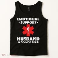 Emotional Support Husband Do Not Pet Tank Top thumb 2