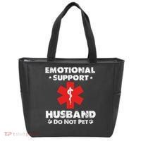 Emotional Support Husband Do Not Pet Tote Bag thumb 0