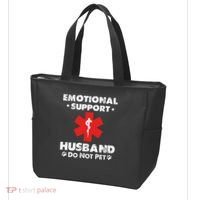 Emotional Support Husband Do Not Pet Tote Bag thumb 3