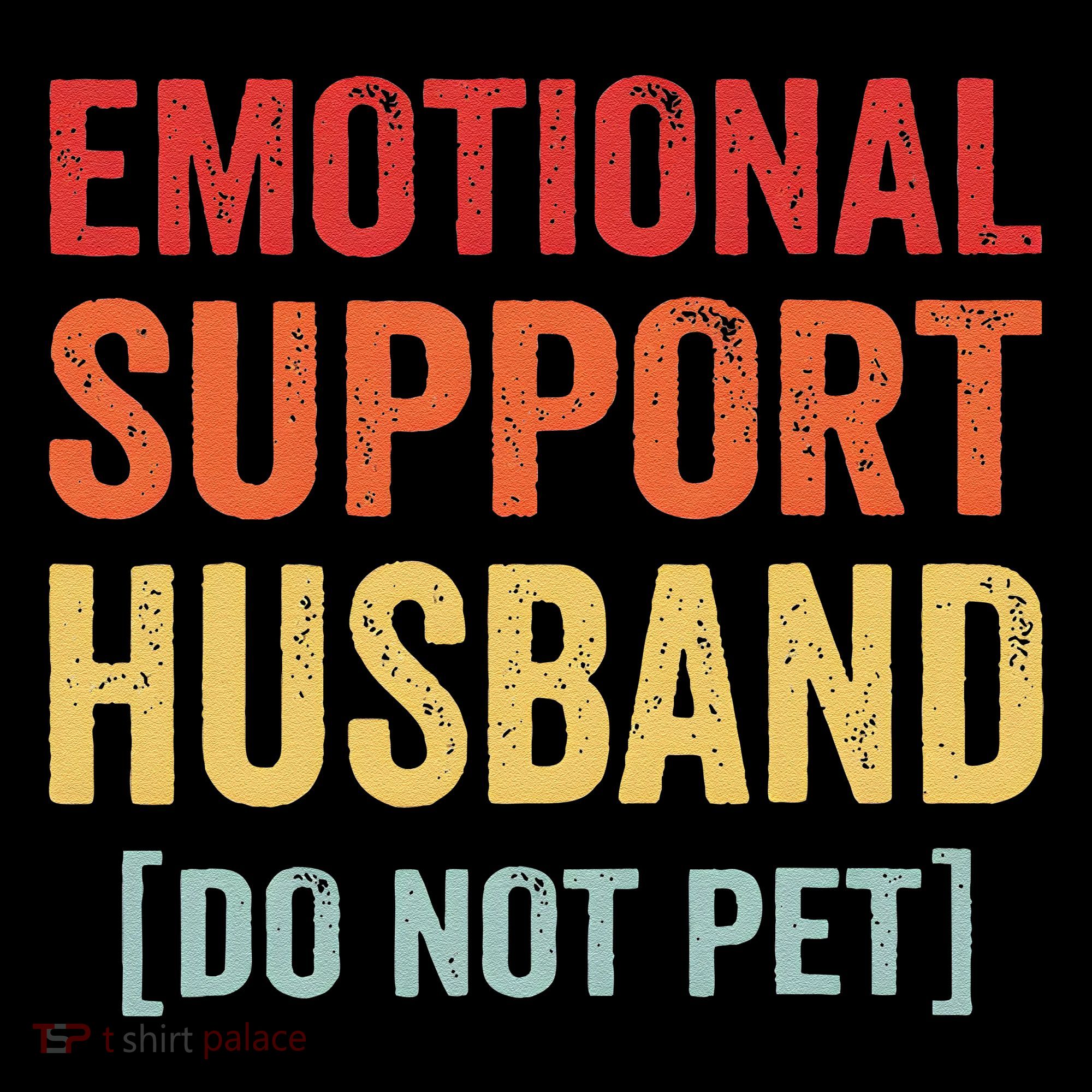 Emotional Support Husband Do Not Pet Bucket Hat