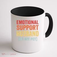 Emotional Support Husband Do Not Pet Coffee Mug thumb 1