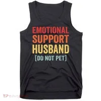 Emotional Support Husband Do Not Pet Tank Top thumb 0