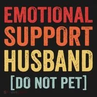 Emotional Support Husband Do Not Pet Tank Top thumb 6