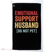 Emotional Support Husband Do Not Pet Golf Towel thumb 0