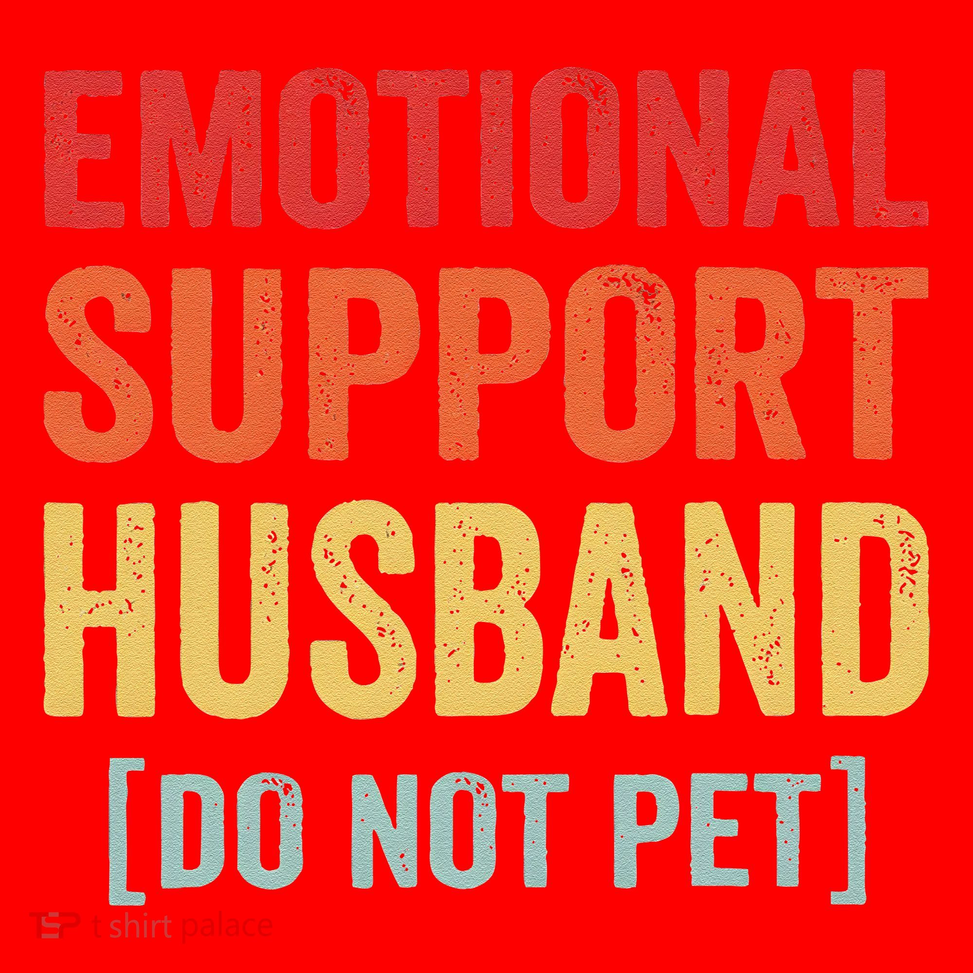 Emotional Support Husband Do Not Pet Santa Hat