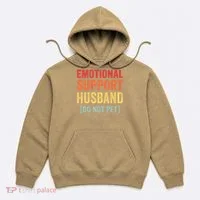 Emotional Support Husband Do Not Pet Hoodie thumb 0