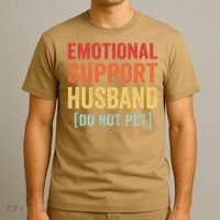 Emotional Support Husband Do Not Pet T-Shirt thumb 3