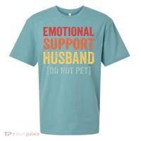Emotional Support Husband Do Not Pet Sueded Cloud Jersey T-Shirt thumb 0