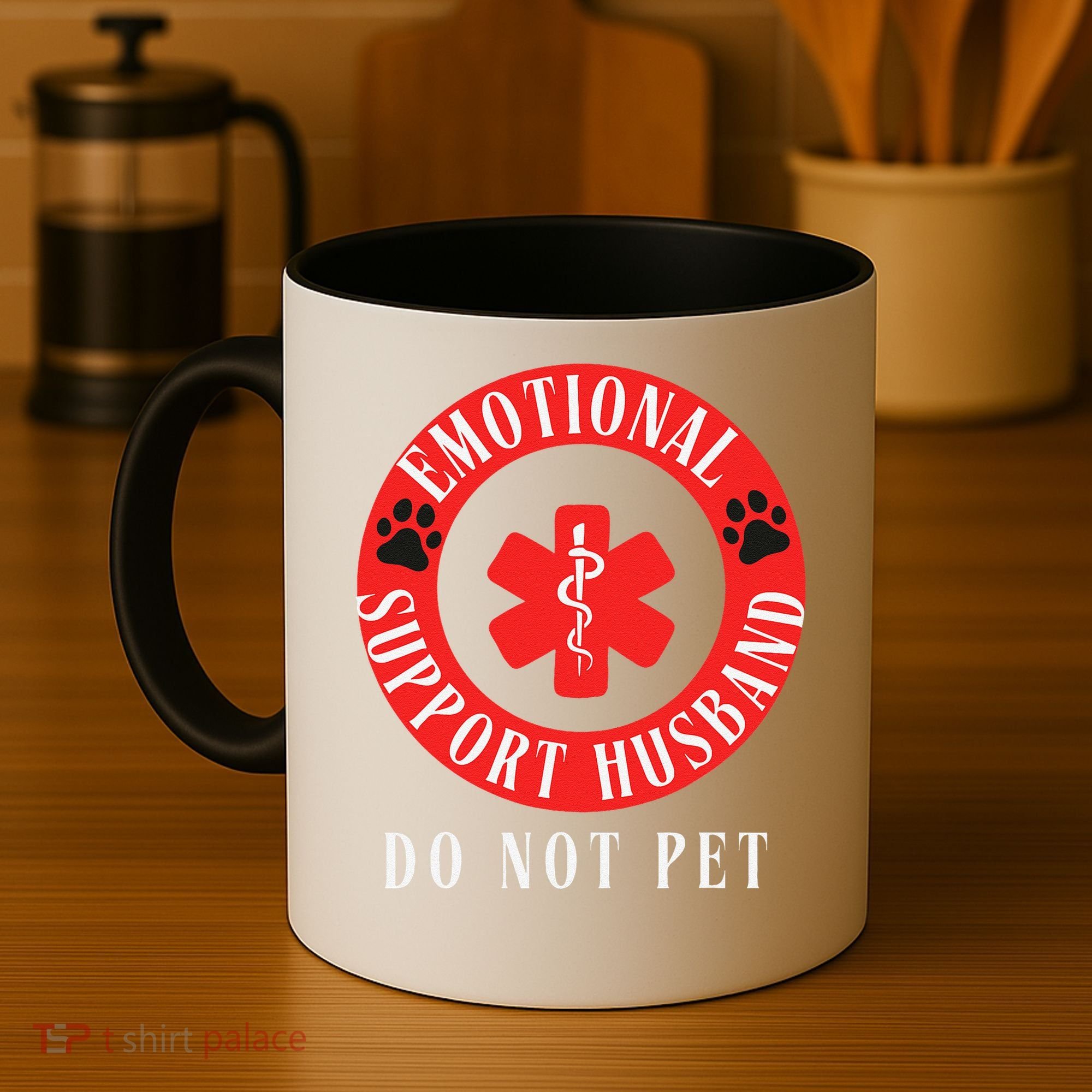 Emotional Support Husband Do Not Pet Coffee Mug