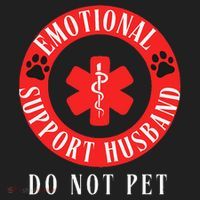 Emotional Support Husband Do Not Pet Beanie thumb 2