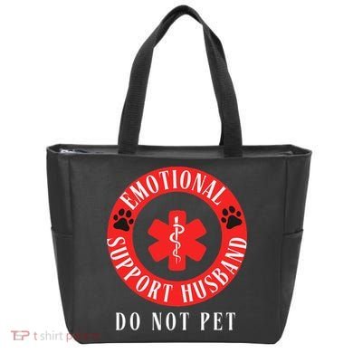 Emotional Support Husband Do Not Pet Tote Bag