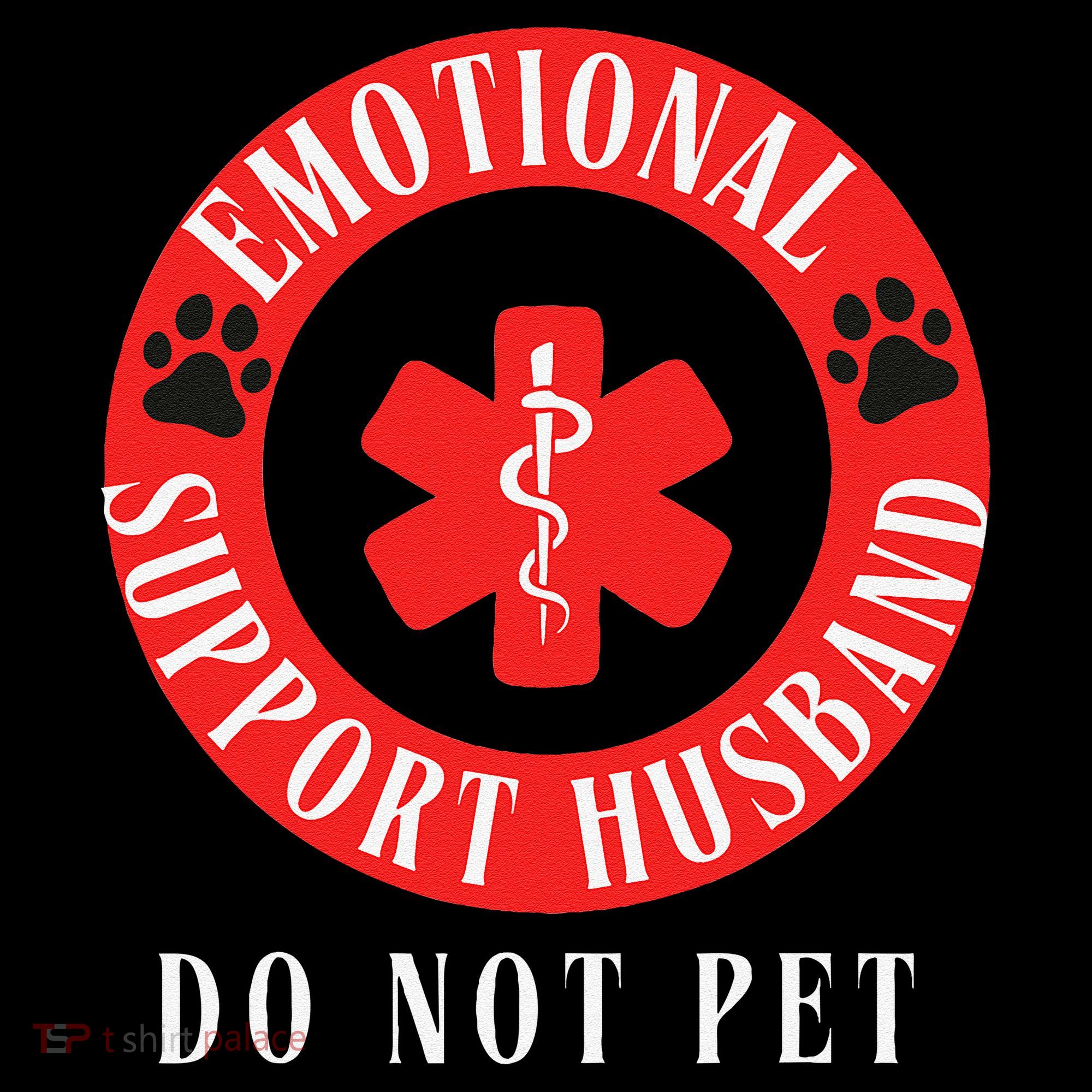 Emotional Support Husband Do Not Pet Tote Bag