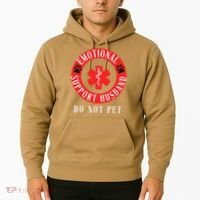 Emotional Support Husband Do Not Pet Hoodie thumb 2