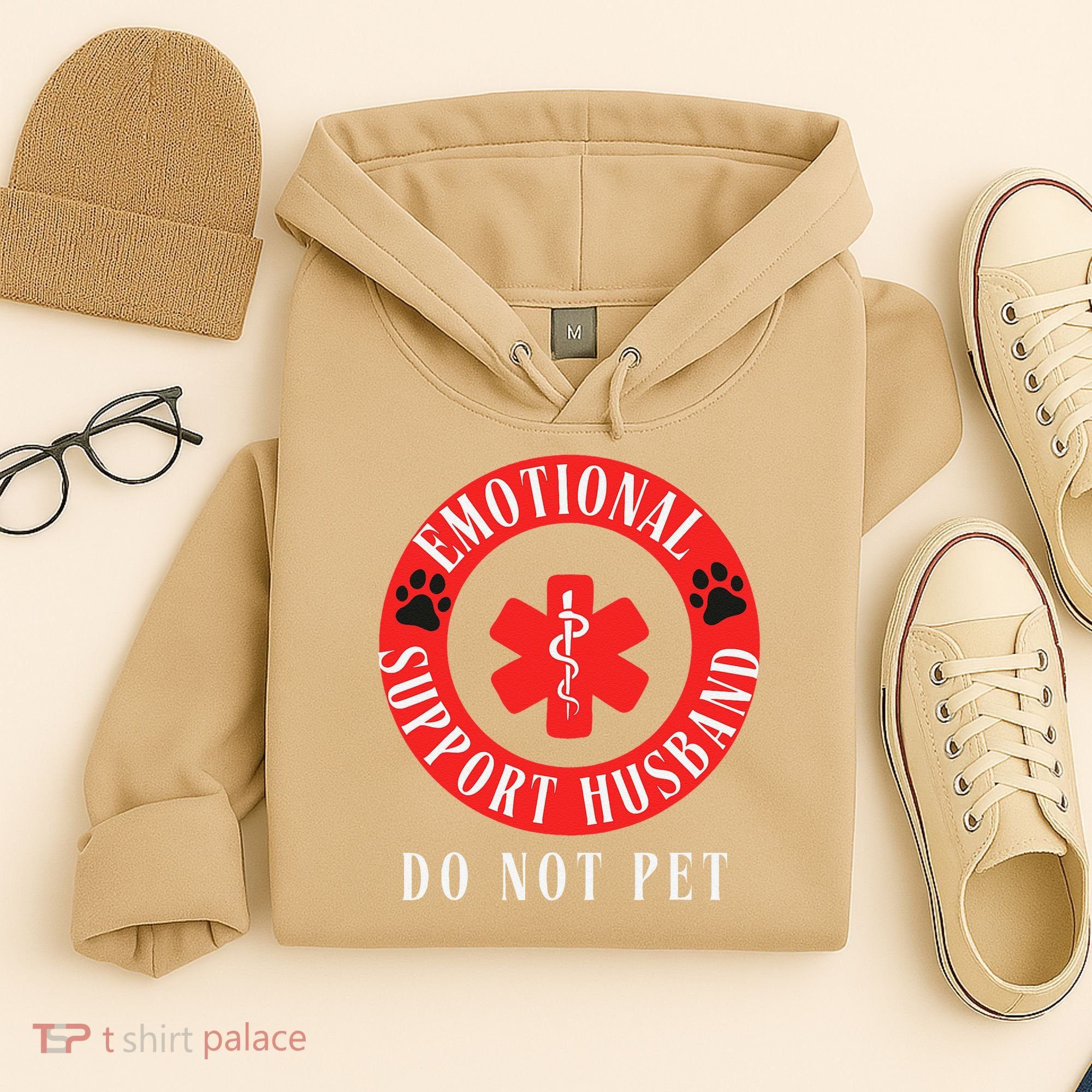 Emotional Support Husband Do Not Pet Hoodie