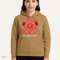 Emotional Support Husband Do Not Pet Hoodie thumb 5
