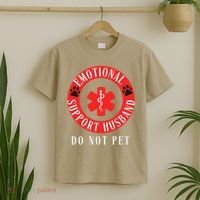 Emotional Support Husband Do Not Pet T-Shirt thumb 2