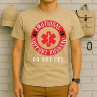 Emotional Support Husband Do Not Pet T-Shirt thumb 6
