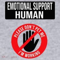 Emotional Support Human Halloween Costume Do Not Pet Me Women's Sweatshirt thumb 2