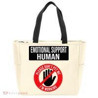 Emotional Support Human Halloween Costume Do Not Pet Me Tote Bag thumb 0