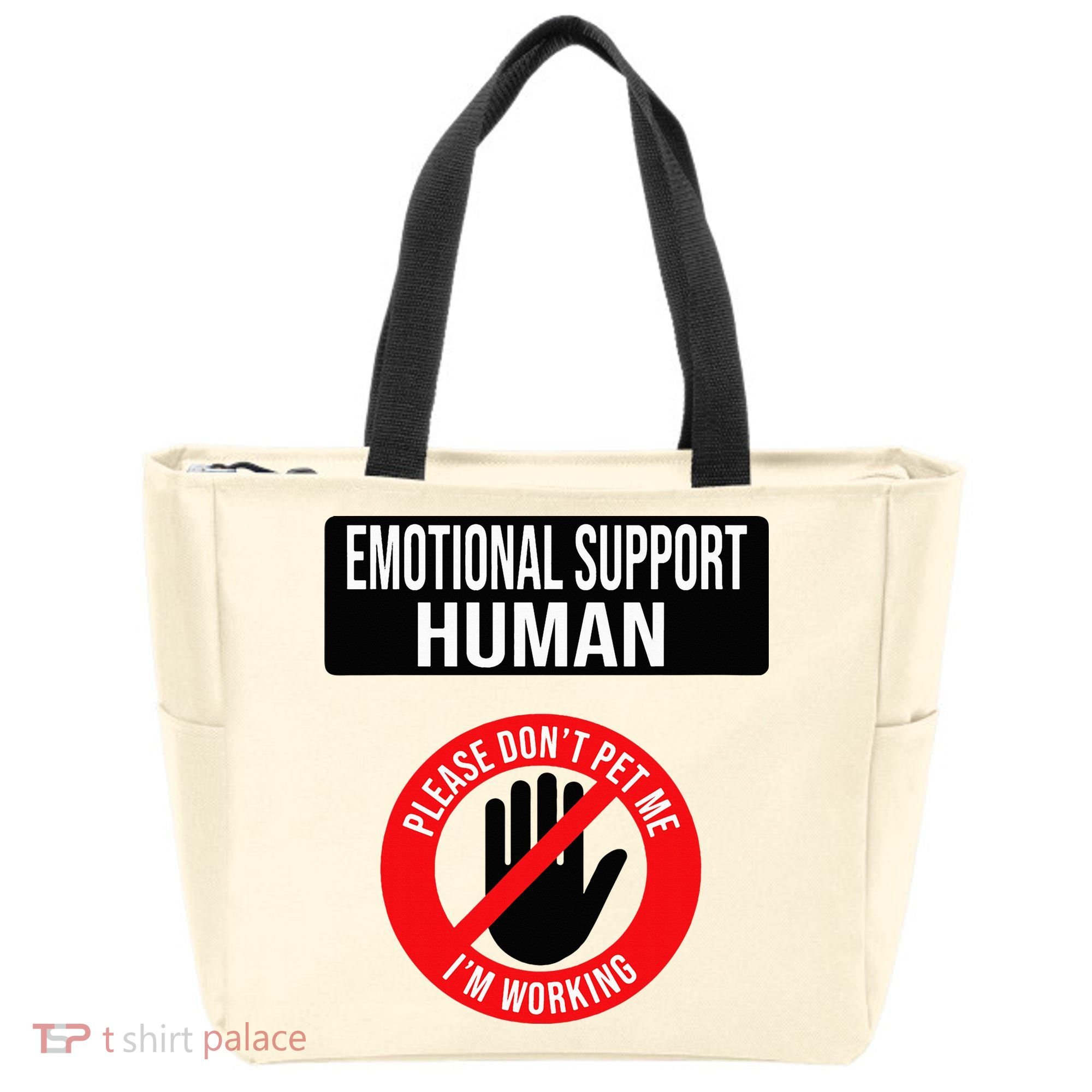 Emotional Support Human Halloween Costume Do Not Pet Me Tote Bag