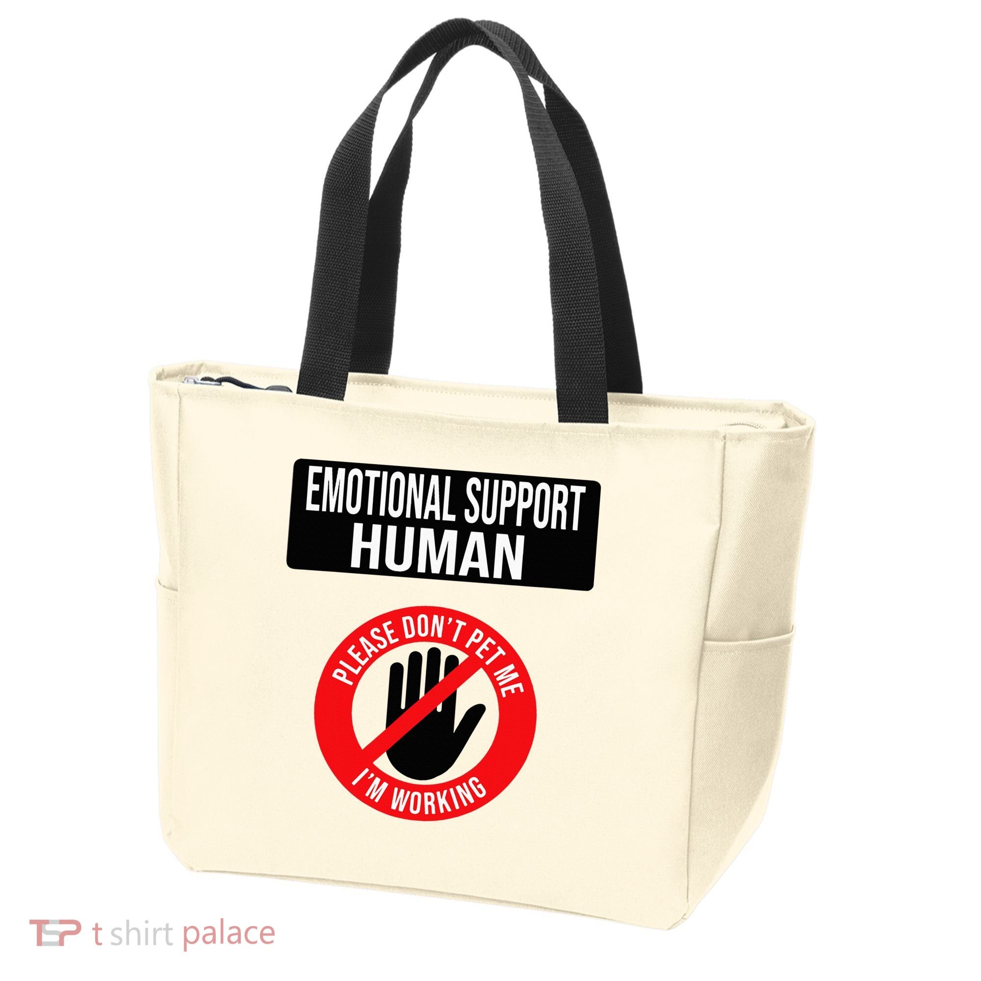 Emotional Support Human Halloween Costume Do Not Pet Me Tote Bag