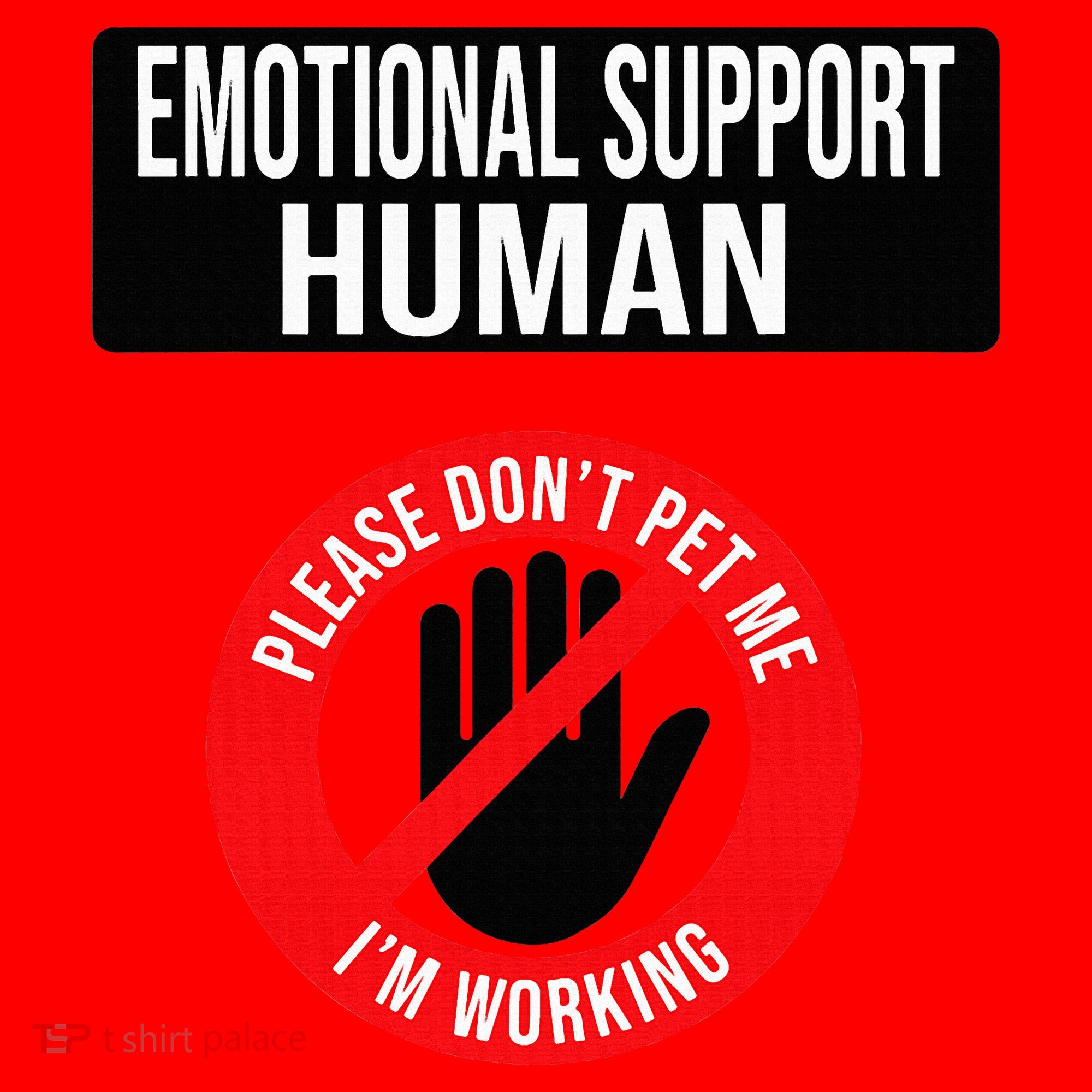 Emotional Support Human Halloween Costume Do Not Pet Me Santa Hat